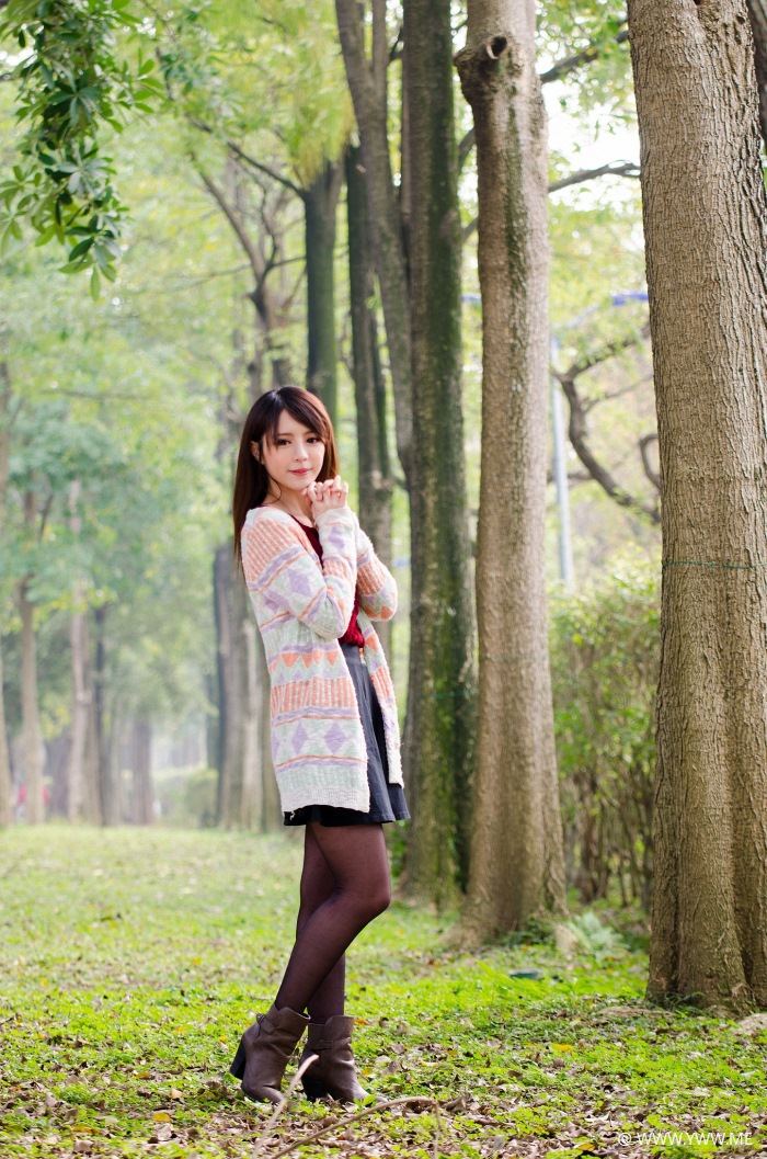 台湾美女 – Julie(张齐郡) 大安森林公园-像素点
