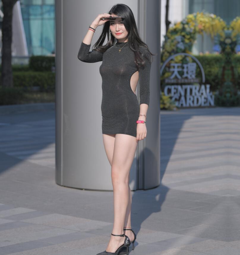 视觉冲击作品 – 美丽性感的包臀裙美女 写真+视频