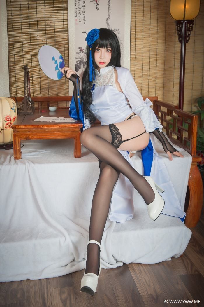 斗鱼主播@黑米粥 95式玉玲珑旗袍-像素点