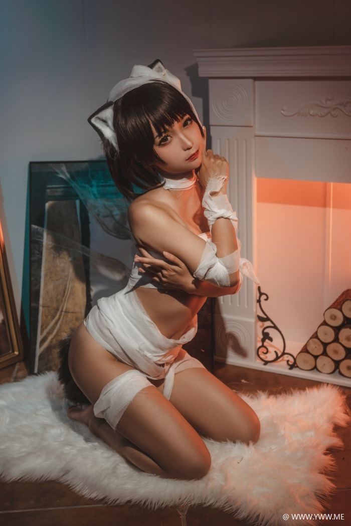 知名Coser@蠢沫沫 绷带猫-像素点