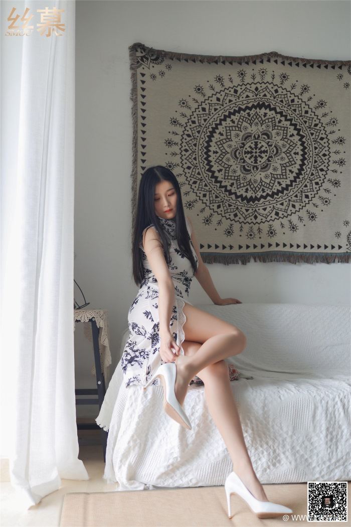 丝慕写真 SM287 天天一元 模特:熙熙《旗袍美人》-像素点