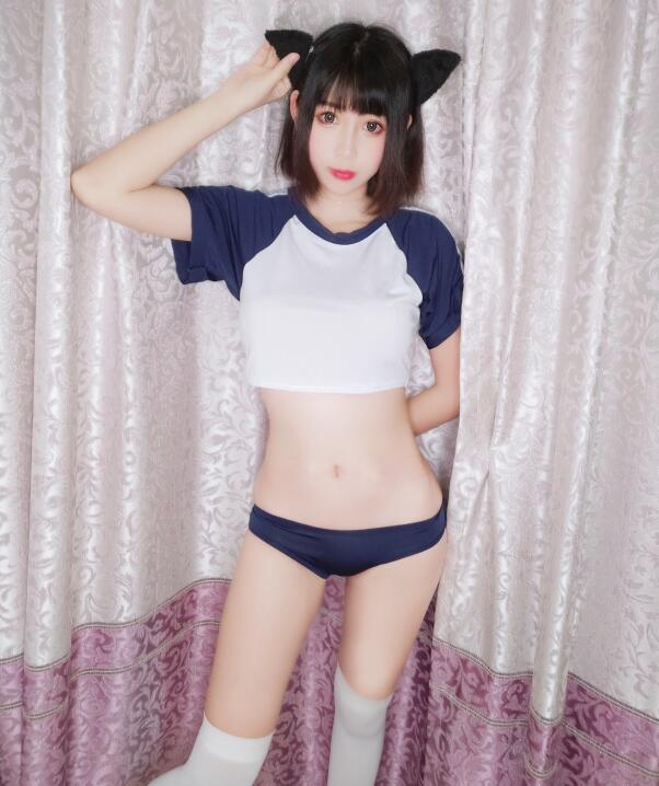 斗鱼主播@黑米粥 体操服