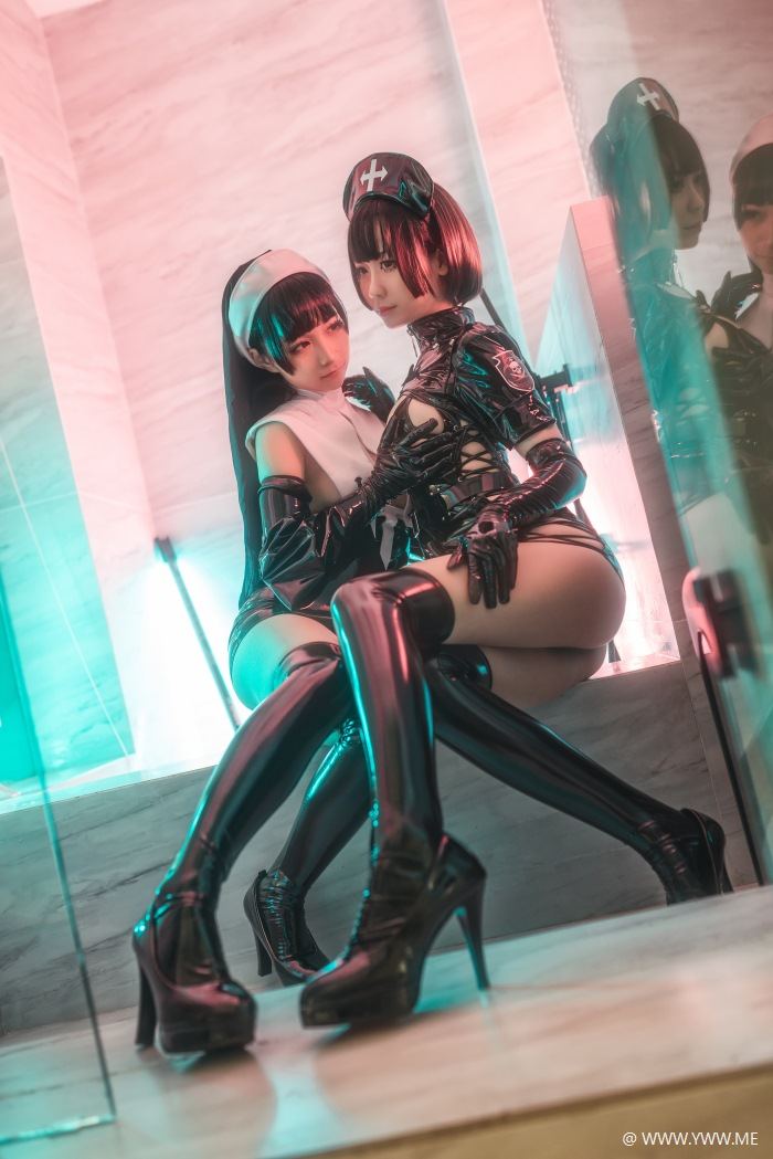 知名Coser@蠢沫沫 修女×护士-像素点