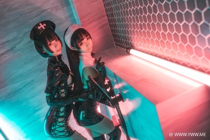 知名Coser@蠢沫沫 修女×护士-像素点
