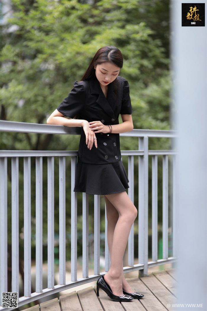 丝慕写真 特写集 TX001 诗晴《灰丝特写》-像素点