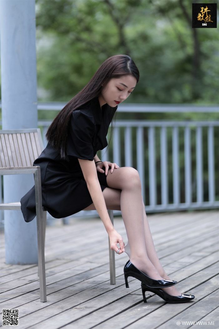 丝慕写真 特写集 TX001 诗晴《灰丝特写》-像素点