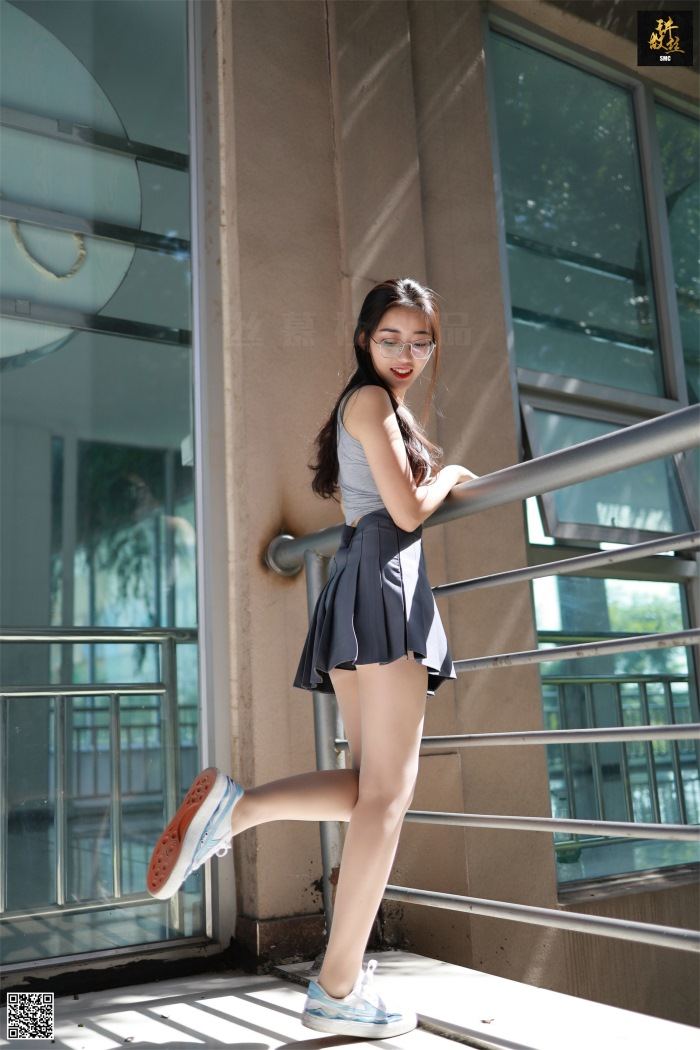 丝慕写真 特写集 TX003 双双《校园小丝妹》-像素点