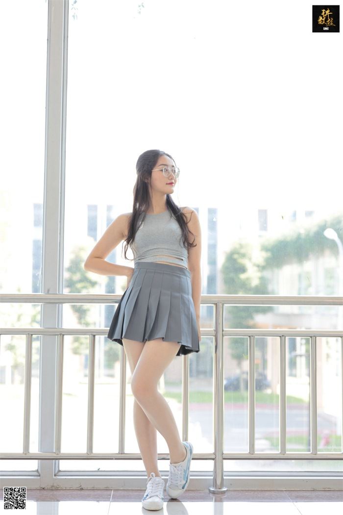 丝慕写真 特写集 TX003 双双《校园小丝妹》-像素点