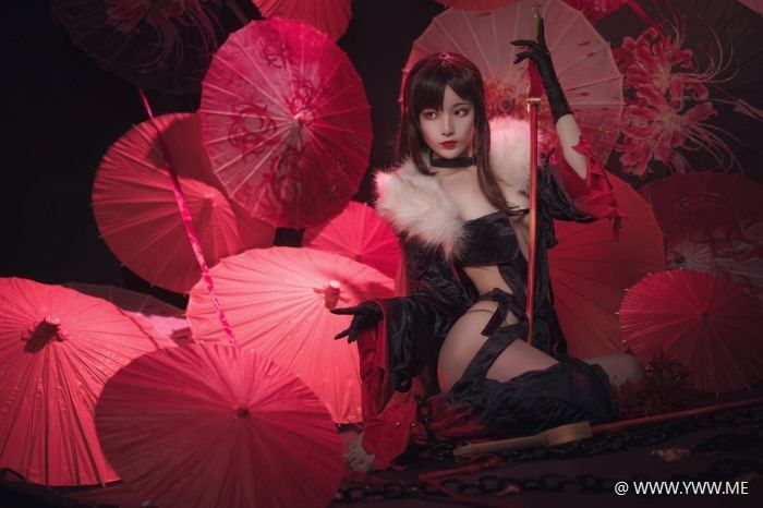 知名COS小姐姐@铁板烧鬼舞w – 虞美人-像素点