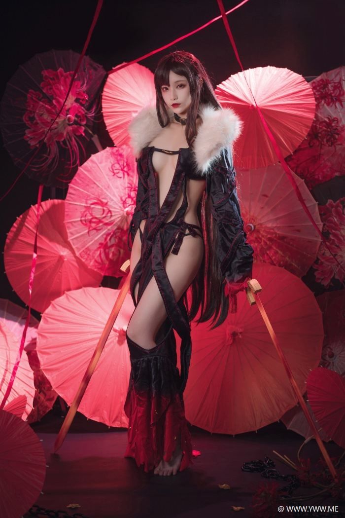 知名COS小姐姐@铁板烧鬼舞w – 虞美人-像素点