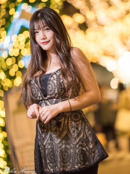 台湾美女 – 陈葳(Chen Wei) 信义商圈夜拍