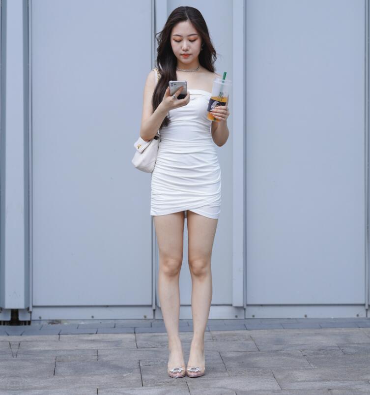 玲玲作品 – 白裙女孩 写真+视频
