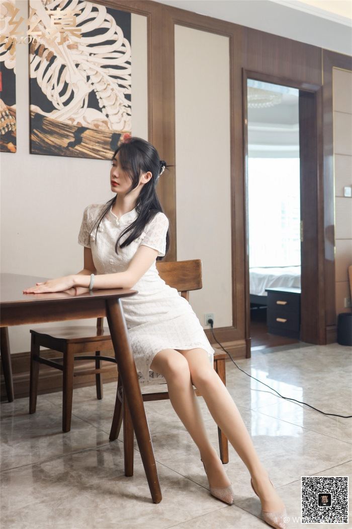 丝慕写真 SM335 天天一元 模特:可儿 – 又见一袭旗袍-像素点