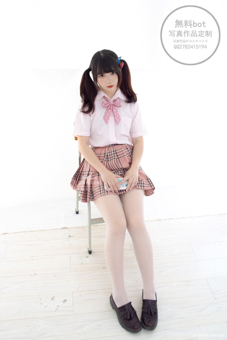 森萝财团写真 – 無料001 JK格子裙 古川kagura-像素点