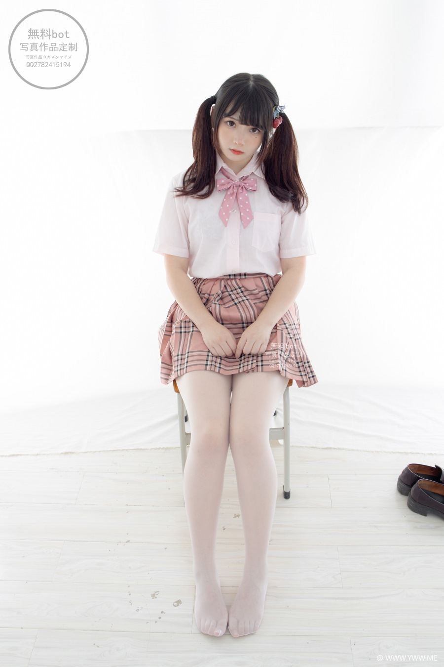 森萝财团写真 – 無料001 JK格子裙 古川kagura-像素点