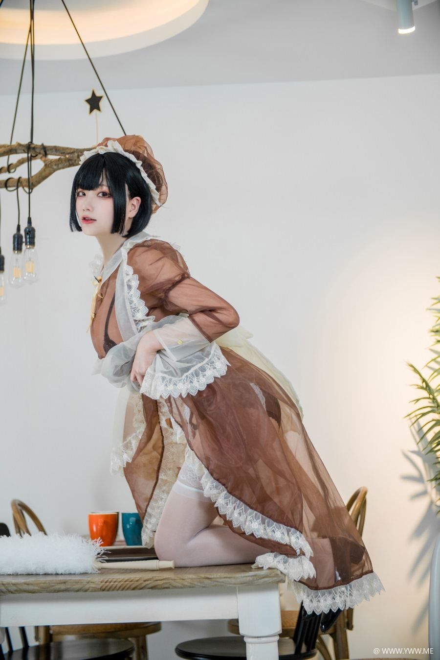 COS 小姐姐@起司块wii 仆系欲正装+棕透明装-像素点
