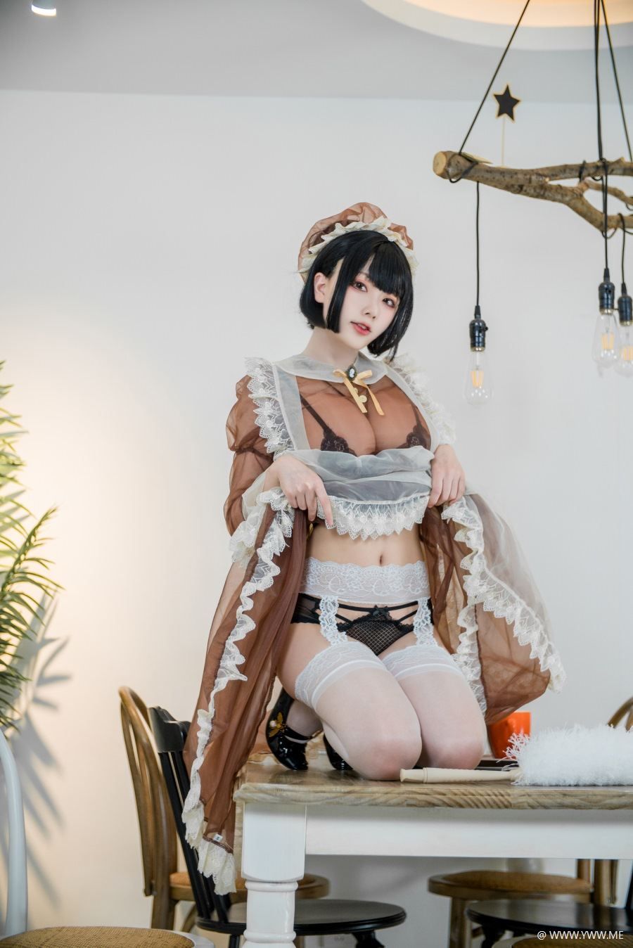 COS 小姐姐@起司块wii 仆系欲正装+棕透明装-像素点