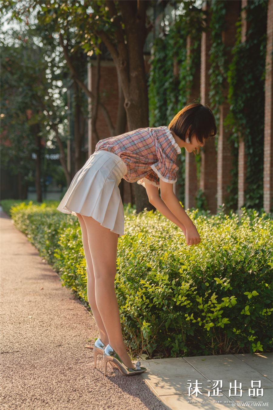 袜涩写真 VOL.073 暖暖~ 田园风百褶裙-像素点