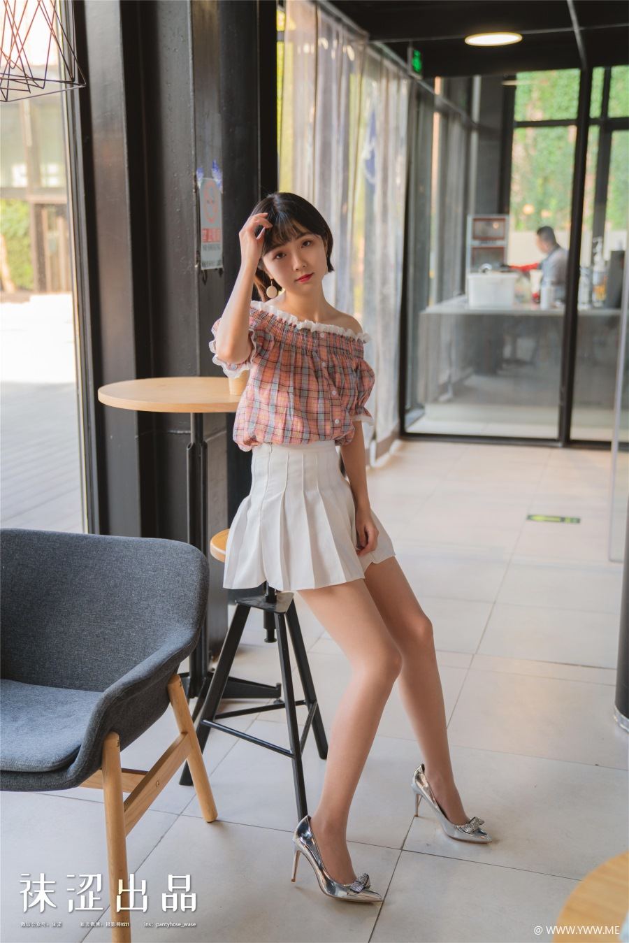 袜涩写真 VOL.073 暖暖~ 田园风百褶裙-像素点