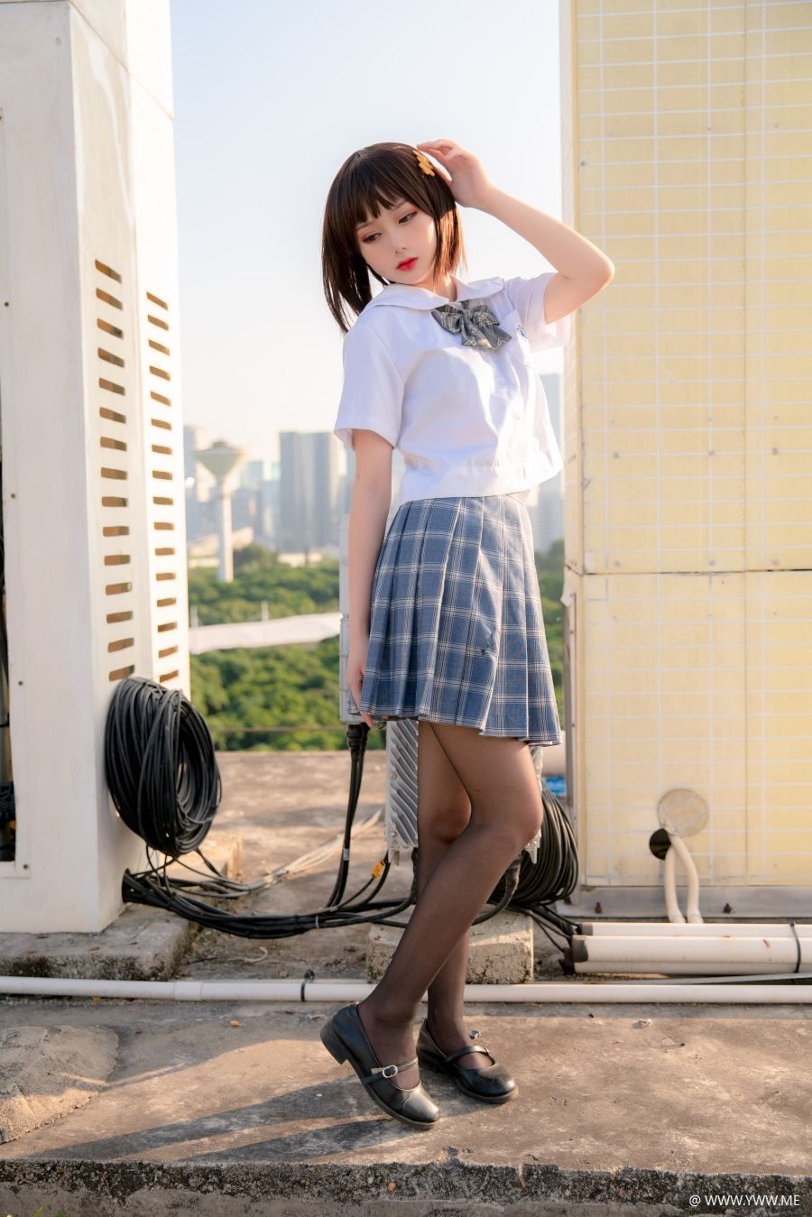 Coser小姐姐 @您的蛋蛋 天台JK-像素点
