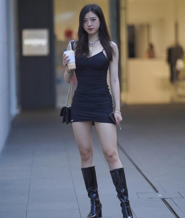 凯恩公爵作品 – 黑裙美眉 写真+视频