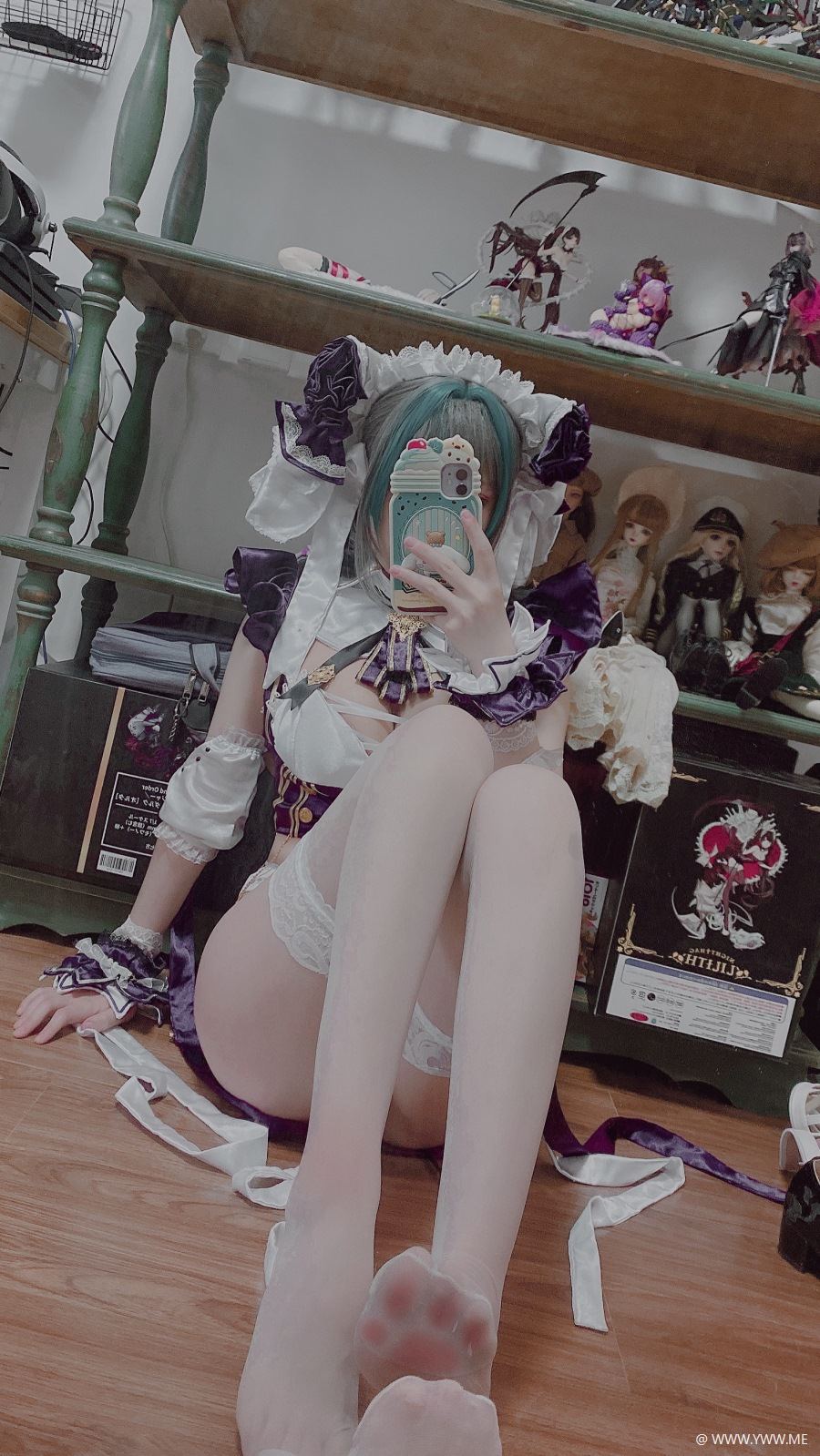 COS 小姐姐@起司块wii 柴郡 自拍-像素点