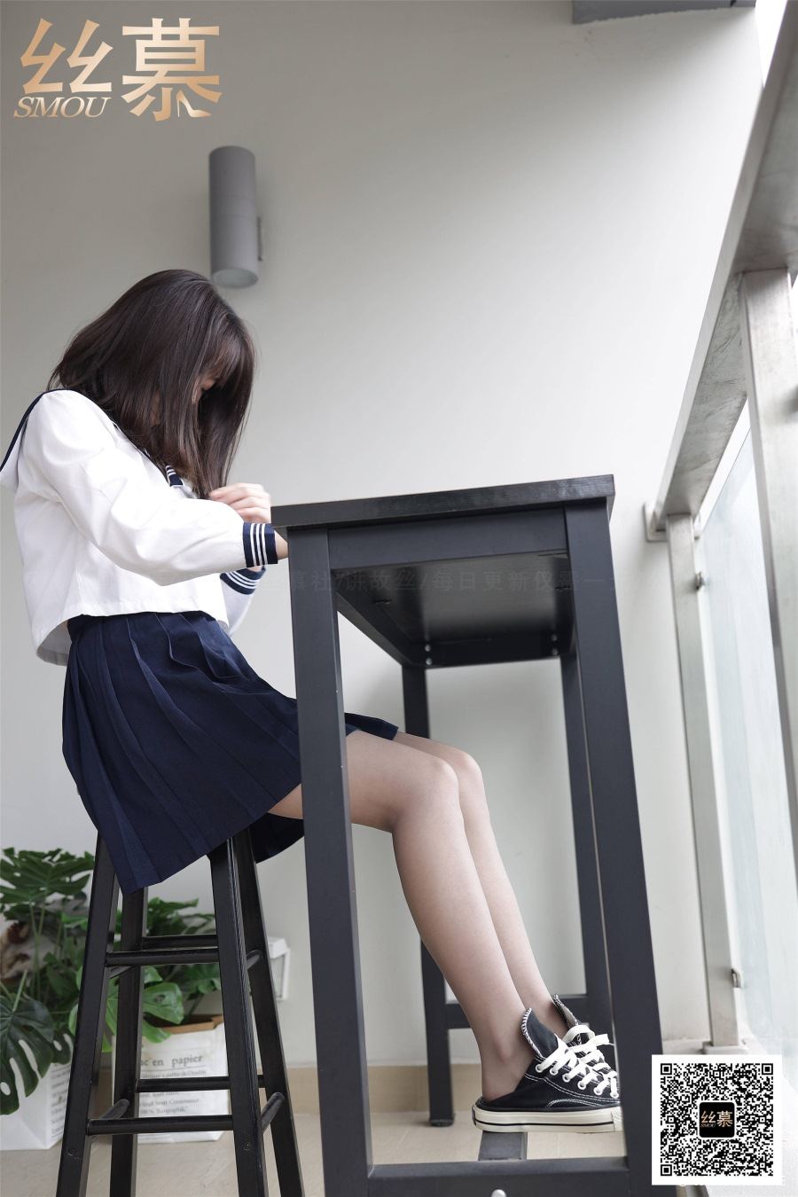 丝慕写真 SM380 天天一元 模特:学妹《JK少女》-像素点