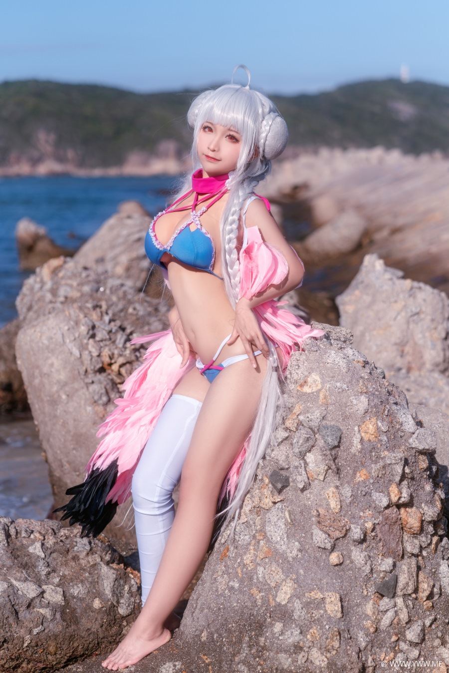 知名Coser@蠢沫沫 可畏泳装-像素点