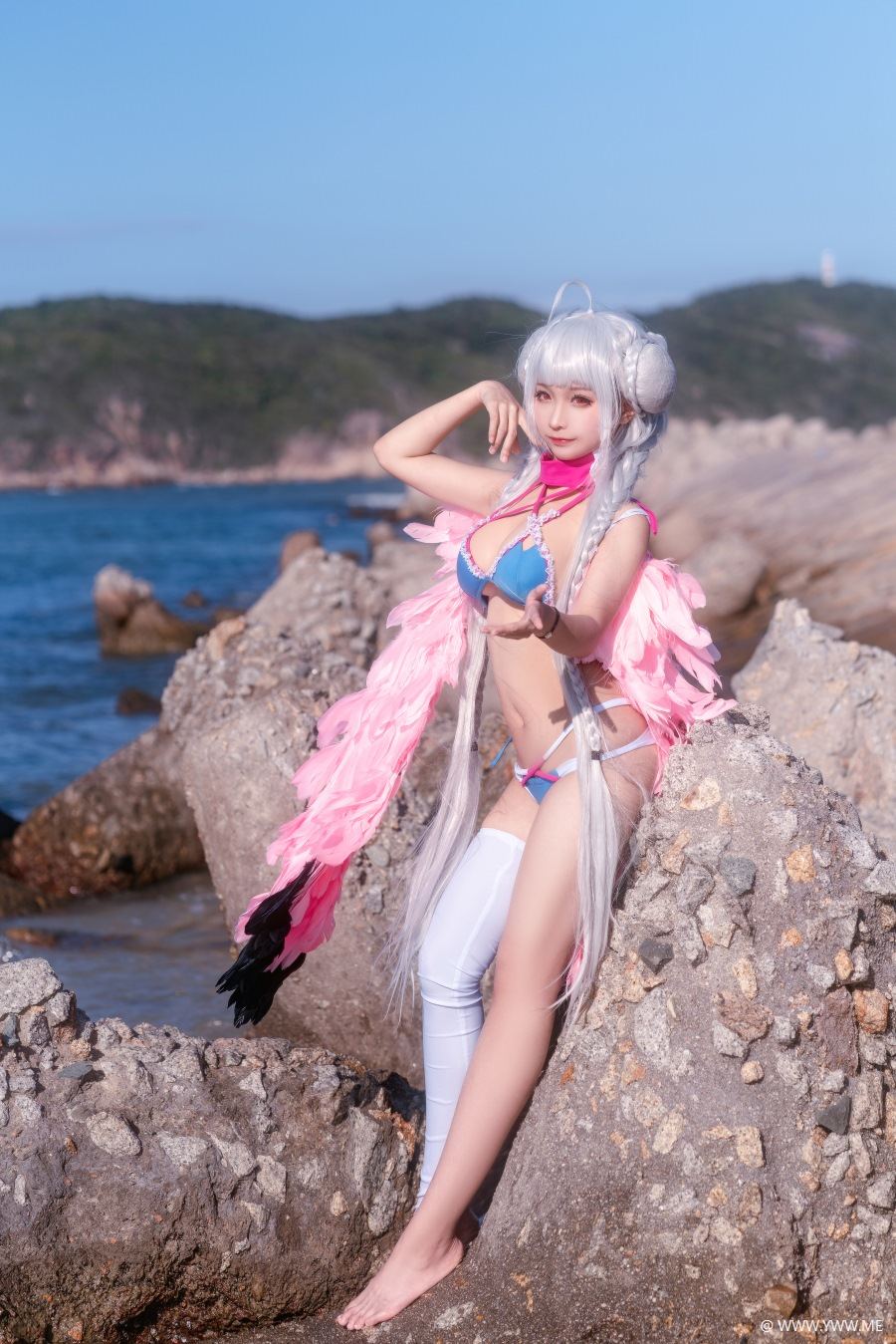 知名Coser@蠢沫沫 可畏泳装-像素点
