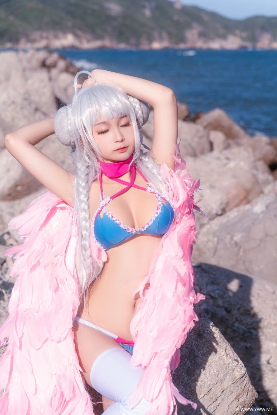 知名Coser@蠢沫沫 可畏泳装-像素点