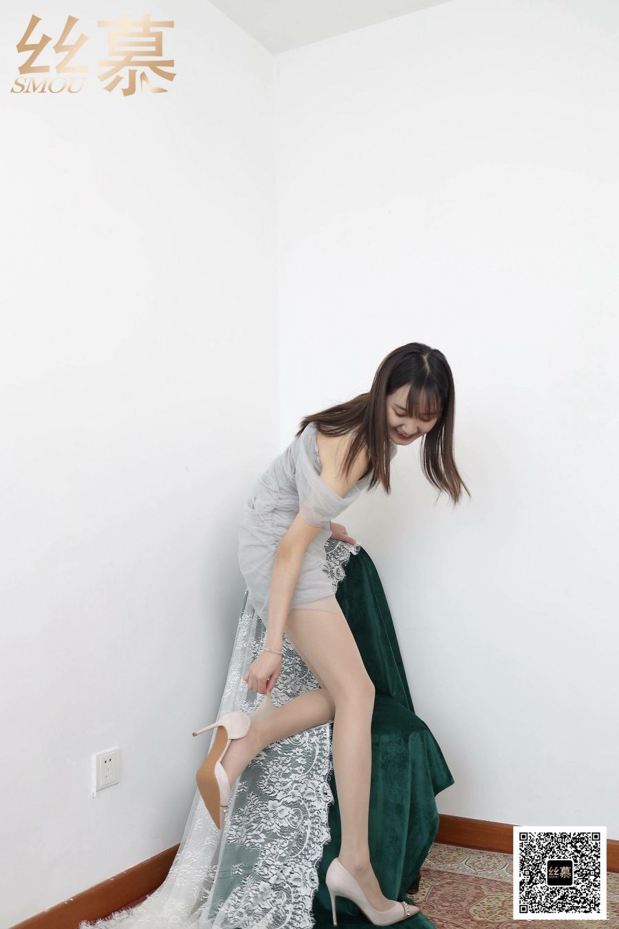 丝慕写真 SM386 天天一元 模特:新模《温柔丝足》-像素点