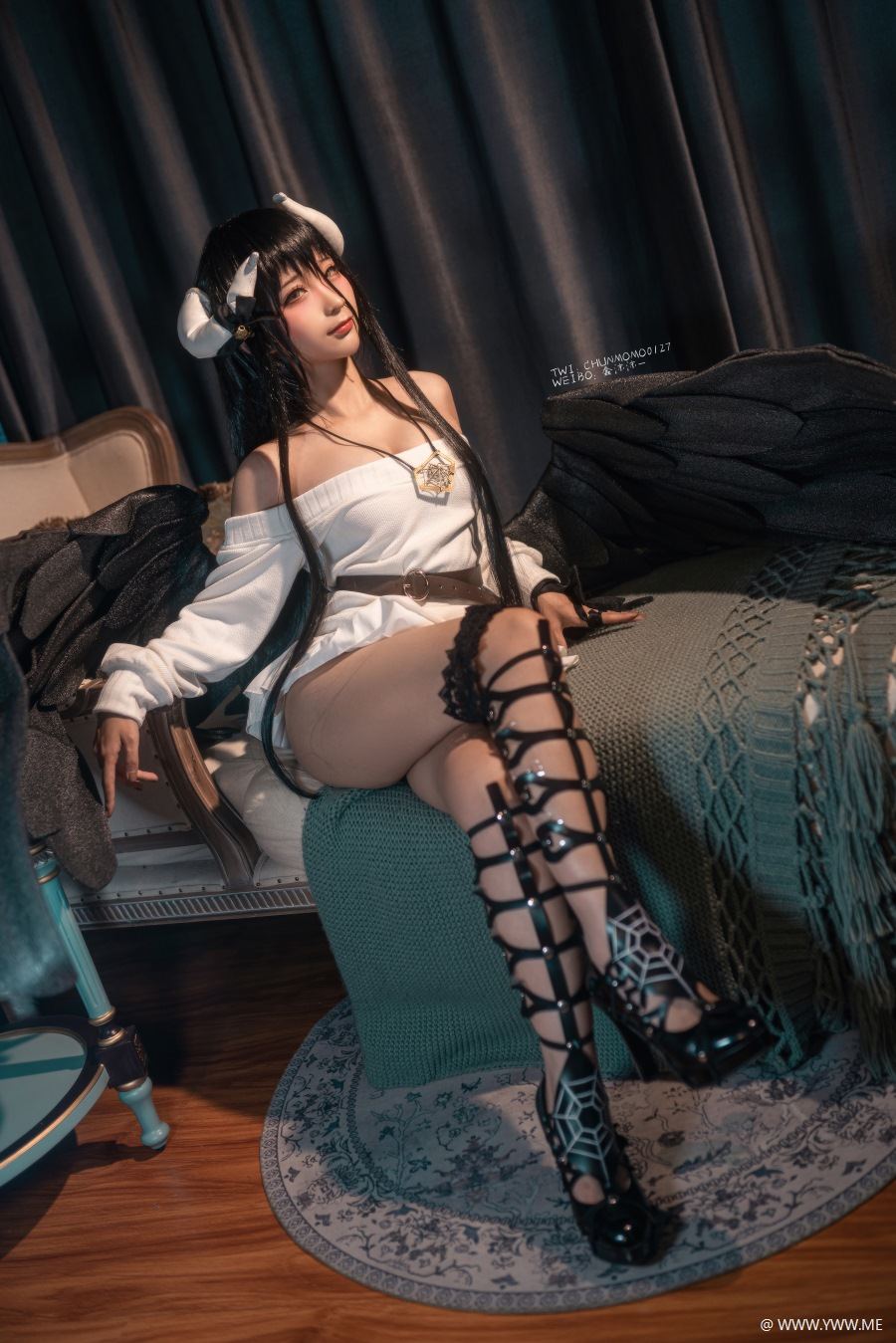 知名Coser@蠢沫沫 雅儿贝德毛衣-像素点