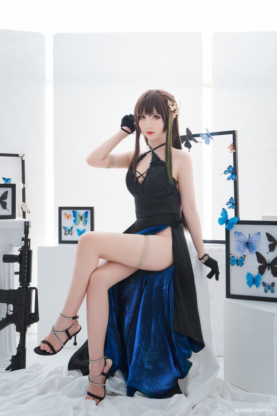 可爱人气Coser面饼仙儿 – M4A1-像素点