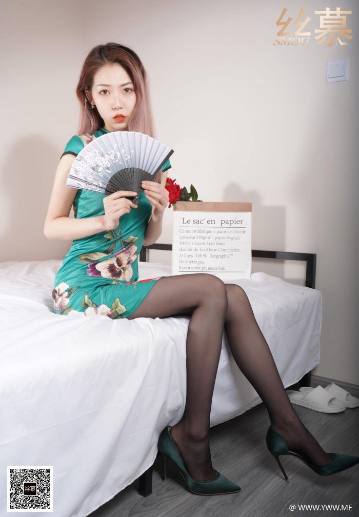 丝慕写真 SM409 天天一元 模特:新模《复古经典旗袍》-像素点