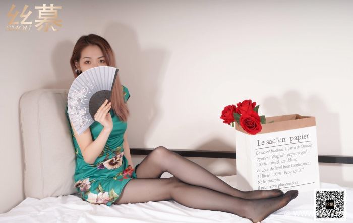丝慕写真 SM409 天天一元 模特:新模《复古经典旗袍》-像素点