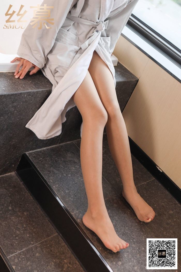 丝慕写真 SM410 天天一元 模特:茗茗《法兰绒浴袍》-像素点