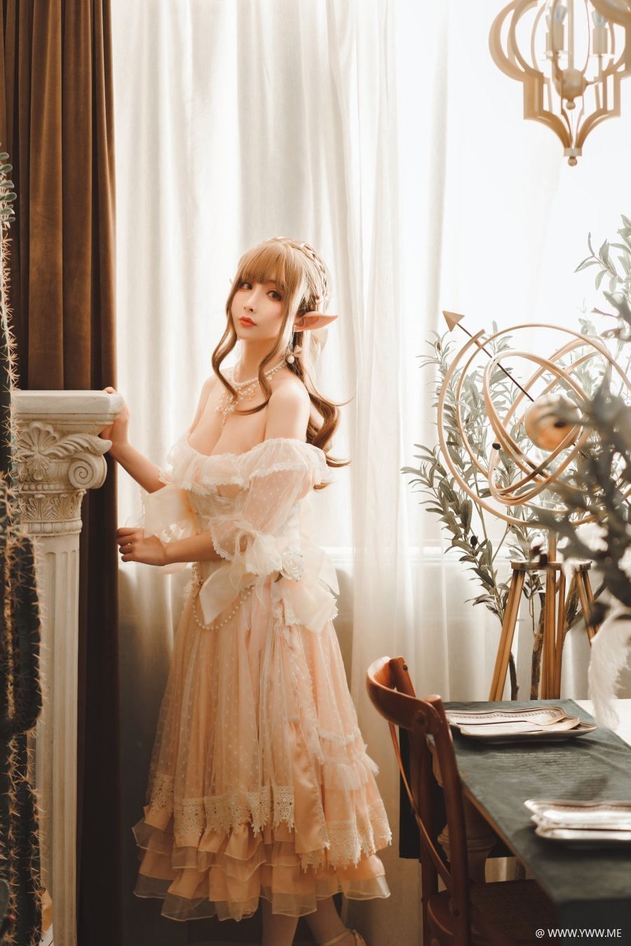 知名动漫Coser@rioko凉凉子 精灵姐姐-像素点
