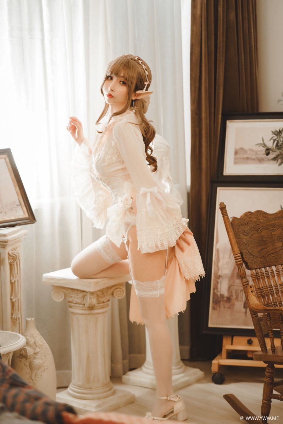 知名动漫Coser@rioko凉凉子 精灵姐姐-像素点
