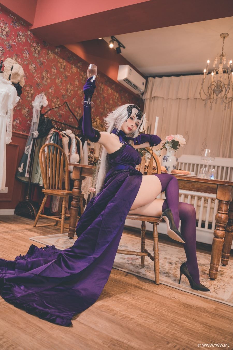 知名动漫Coser@rioko凉凉子 醉贞-像素点