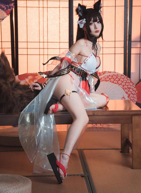 知名动漫Coser@rioko凉凉子 天城泳装