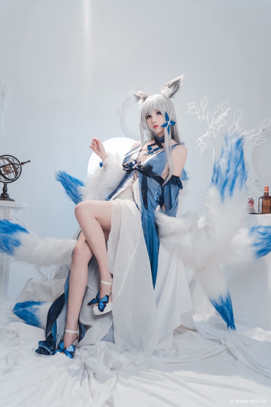 知名动漫Coser@rioko凉凉子 信浓礼服-像素点