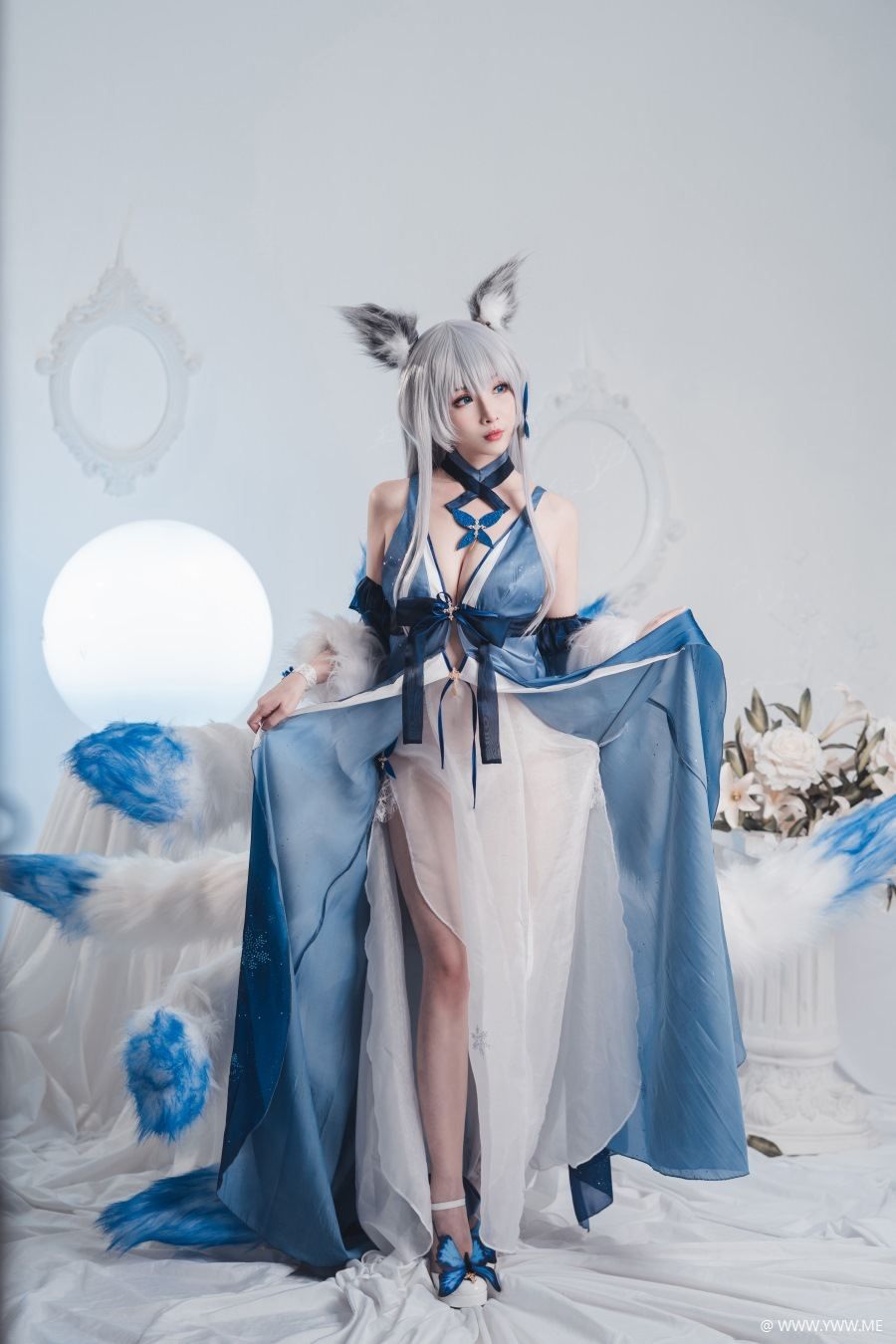 知名动漫Coser@rioko凉凉子 信浓礼服-像素点
