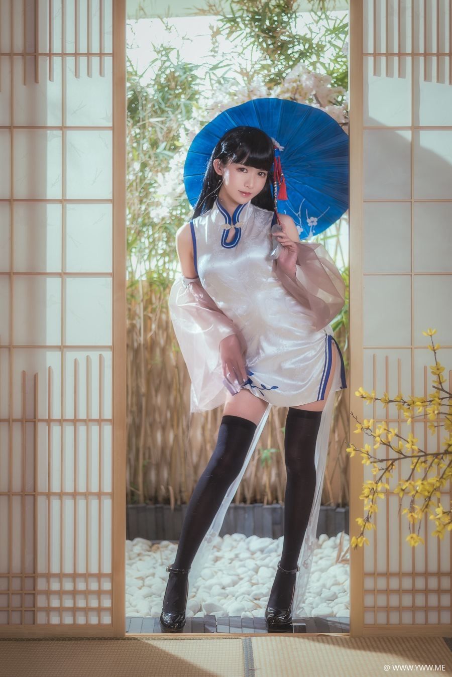 超人气Coser鳗鱼霏儿 – 碧蓝华裳 逸仙-像素点