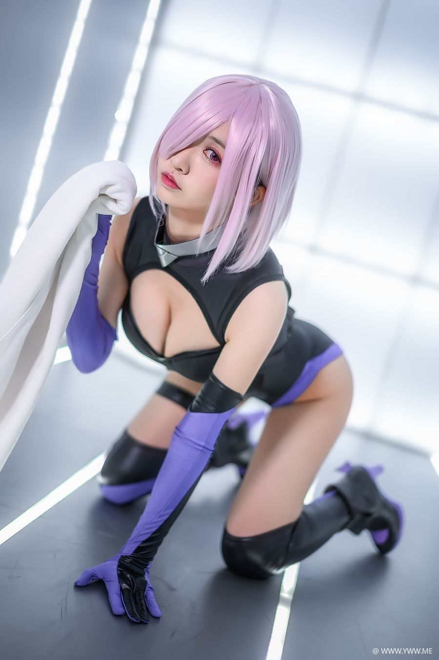超人气Coser鳗鱼霏儿 – 玛修 训练服-像素点