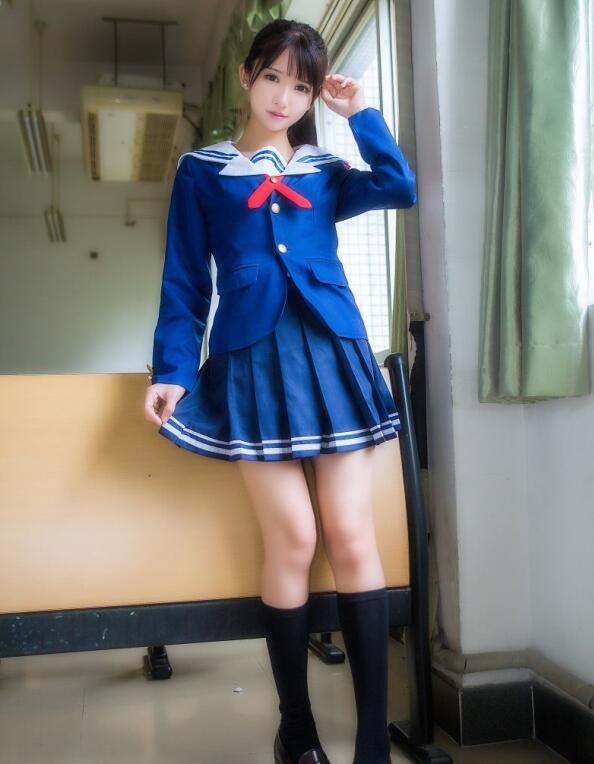 超人气Coser鳗鱼霏儿 – 圣人惠 校服