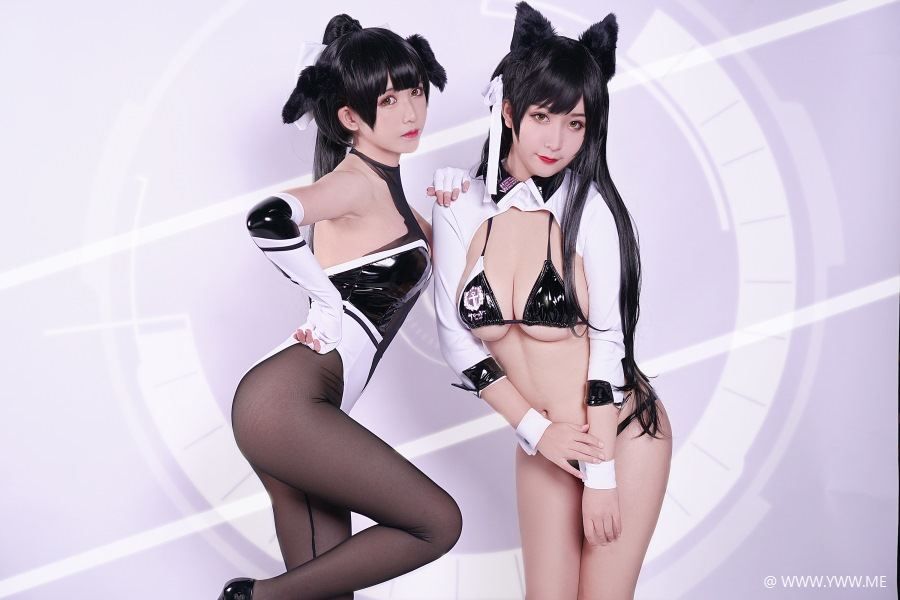 超人气Coser鳗鱼霏儿 – 双人本 赛车娘-像素点