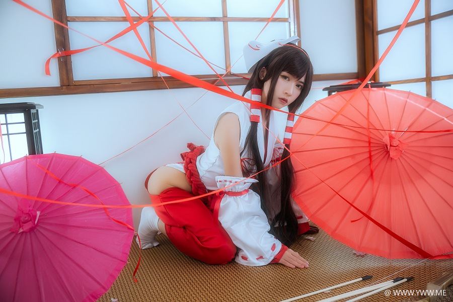 超人气Coser鳗鱼霏儿 – 巫女-像素点