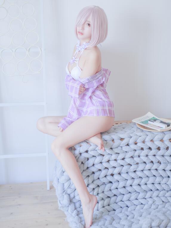 微博红人Coser@黑川 玛修内衣