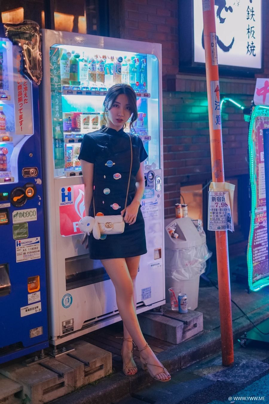 微博红人Coser@黑川 旗袍-像素点