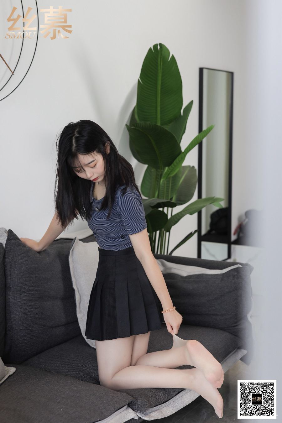 丝慕写真 特写集 TX078 学妹《百褶裙回忆》-像素点